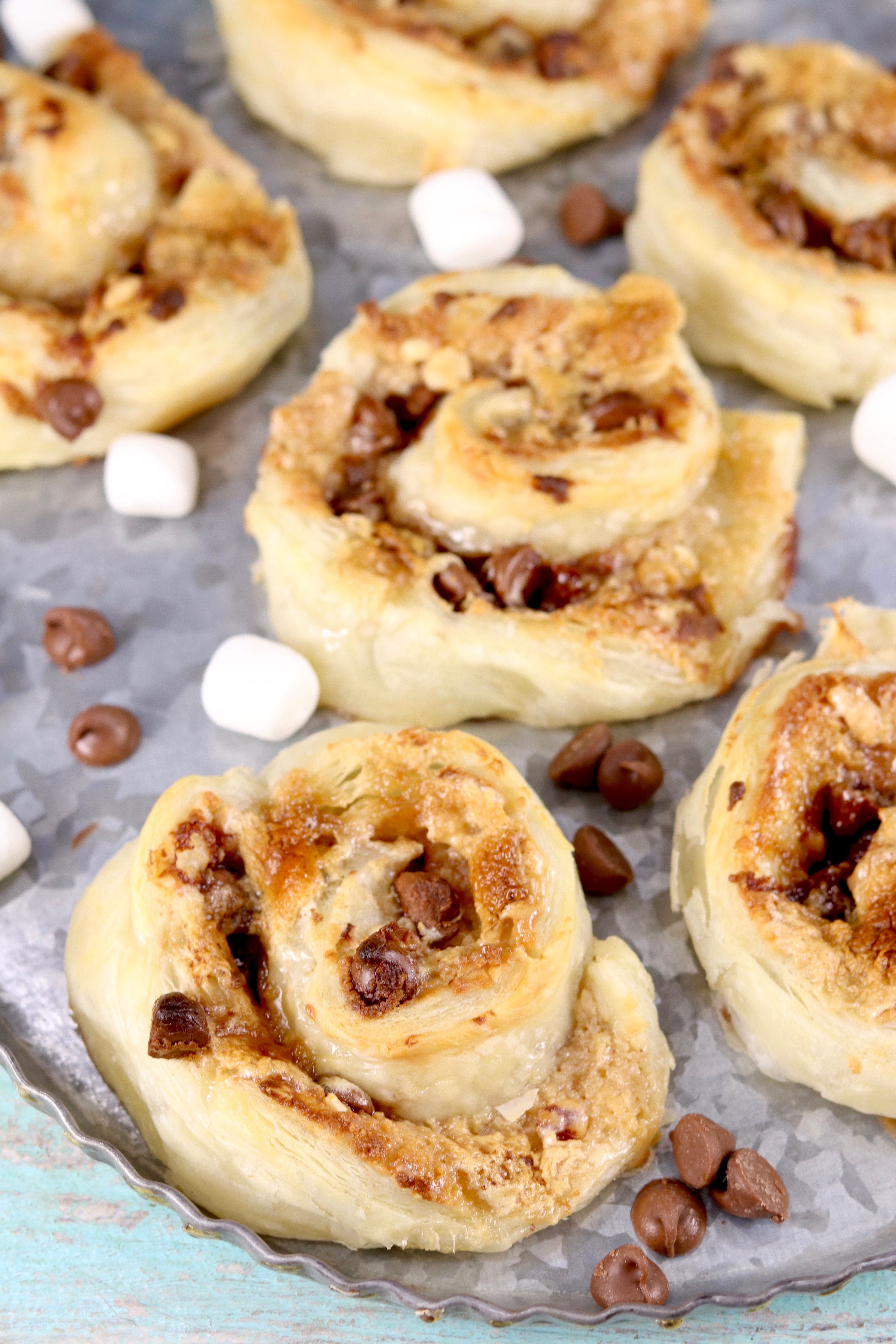 Sweet Rolls ~ Peanut Butter S’mores