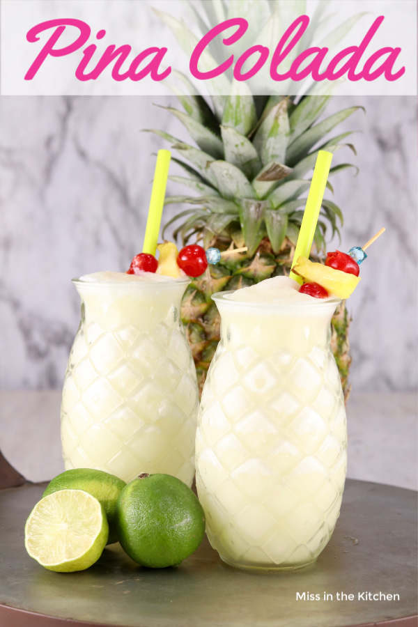 Text overlay pina colada