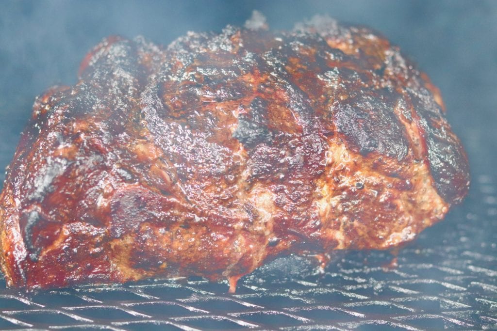 Smoked Pork Butt on the grill