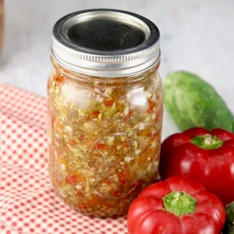 Jar of sweet relish.