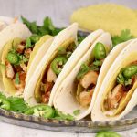 Chicken Tacos on a platter