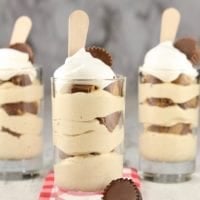 Reese's Peanut Butter Dessert in glasses