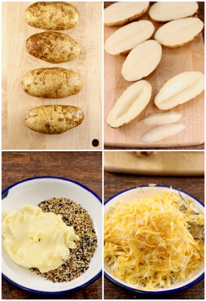 Step by step photos how to grill potatoes