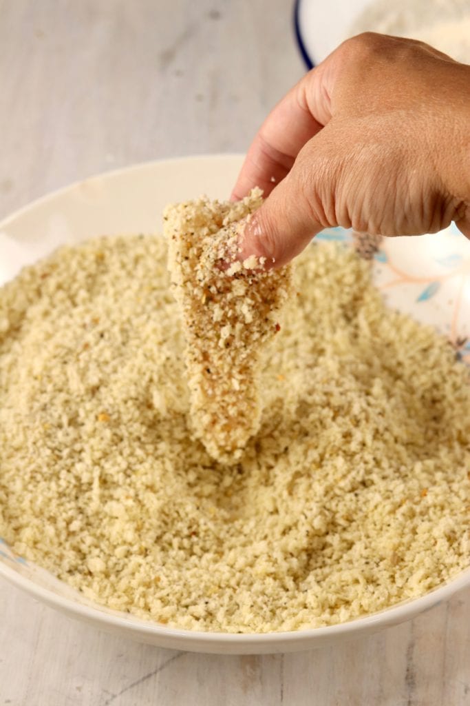 Panko crusted fish sticks