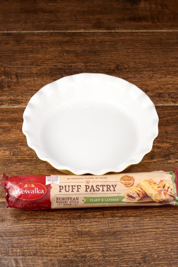 Wewalka Puff Pastry and a pie dish