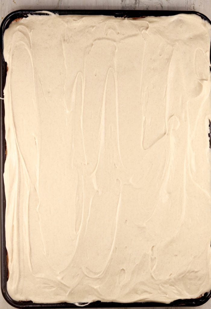Cream Cheese Icing on sheet cake