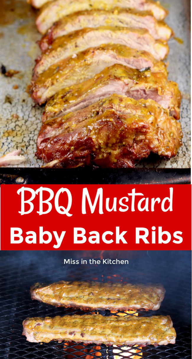 BBQ Mustard Baby Back Ribs collage