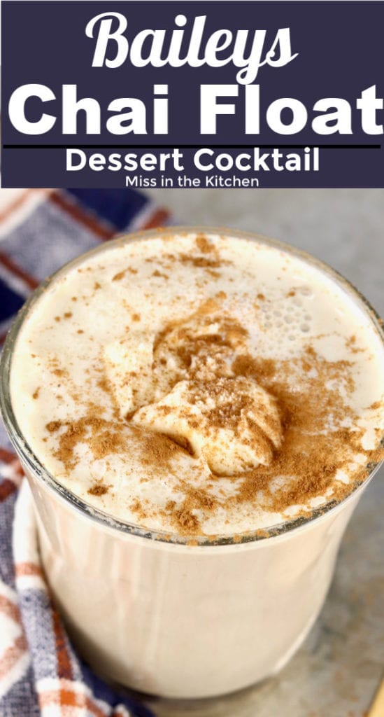 Chai Float dessert cocktail 