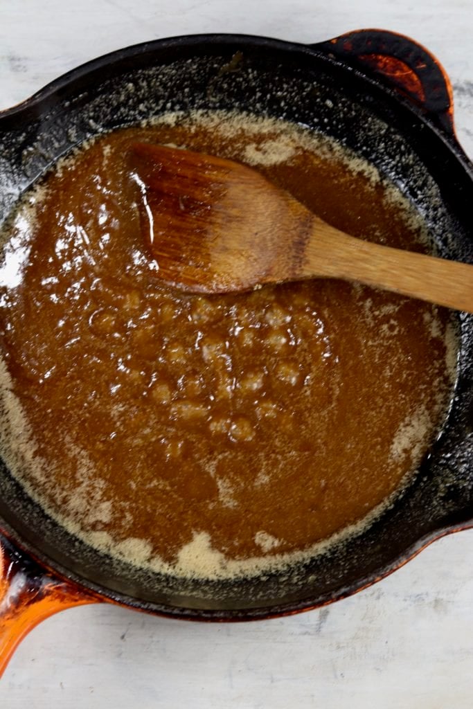 Caramel for apple upside down cake