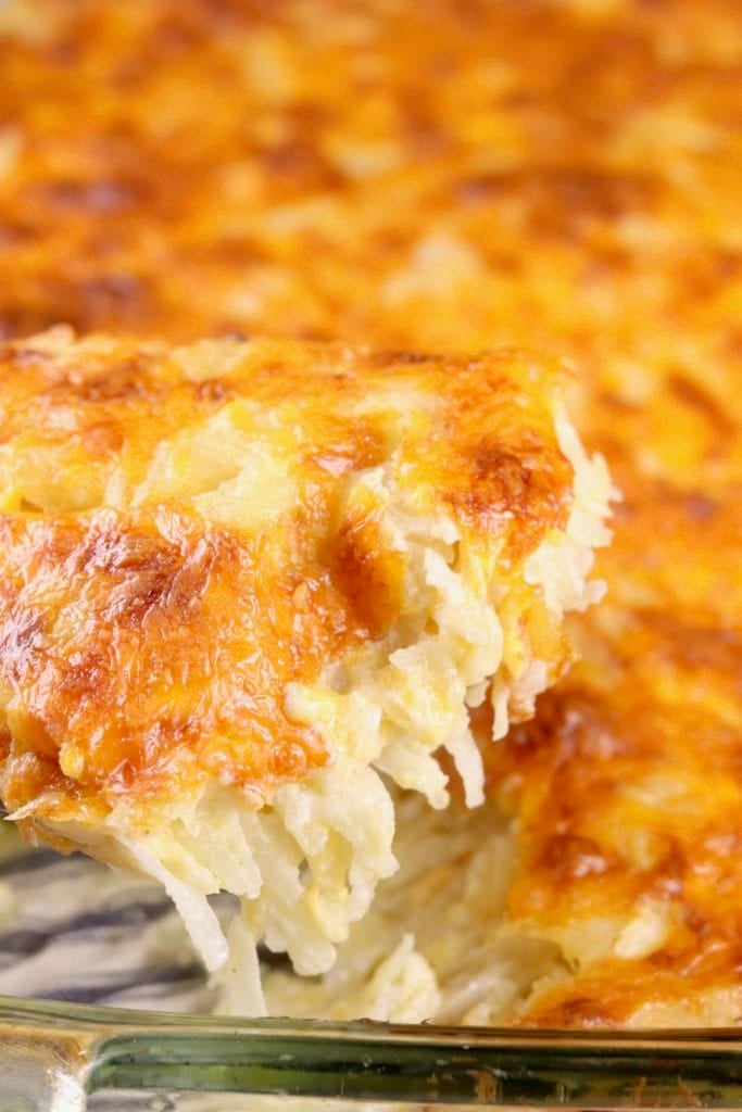 Potato side dish casserole with cheese