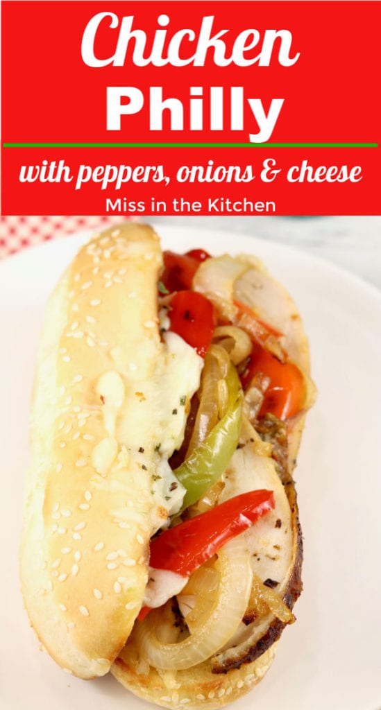 Chicken Sandwich with text overlay