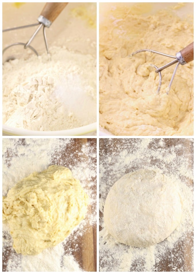 Collage- making dough for walnut twists