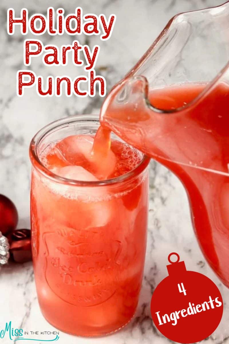 Red party punch recipe with Hawaiian Punch.
