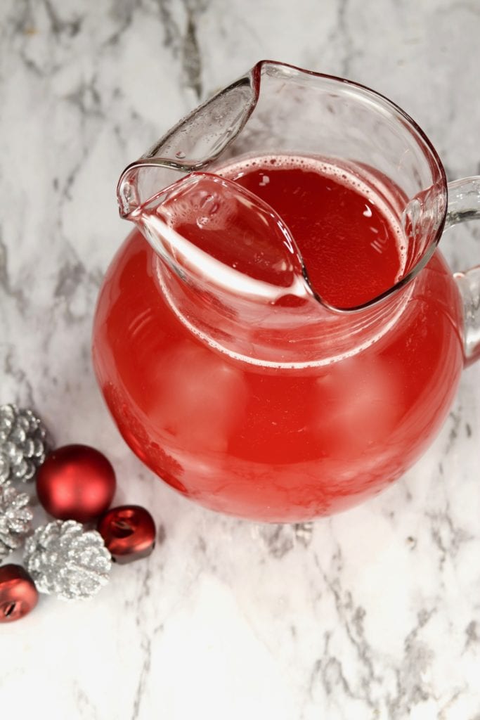 Holiday Party Punch in a pitcher