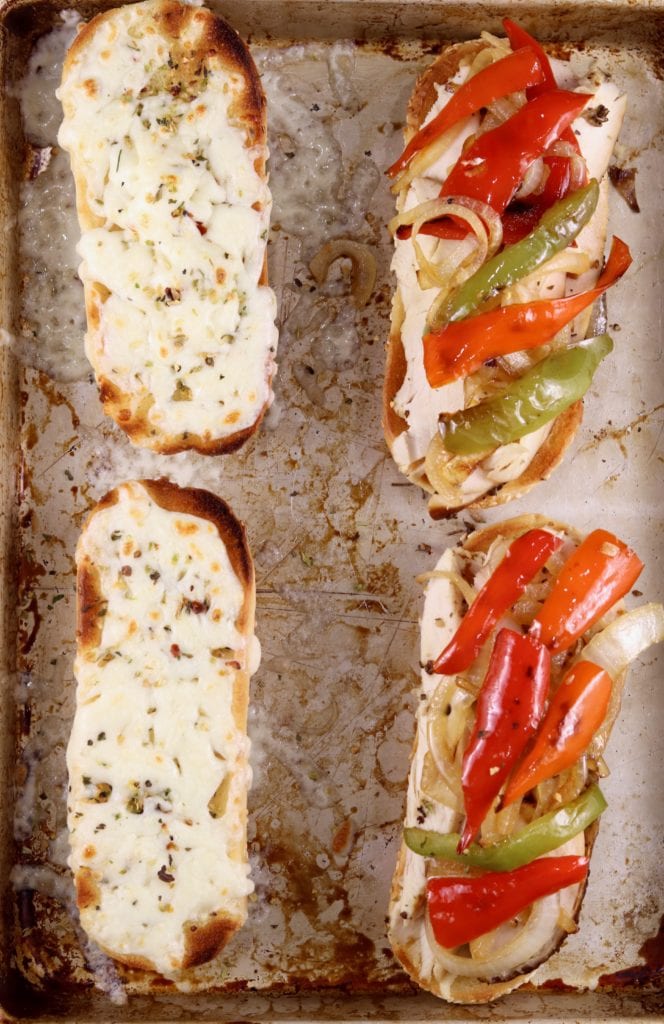 Philly Cheese Chicken Sandwiches 
