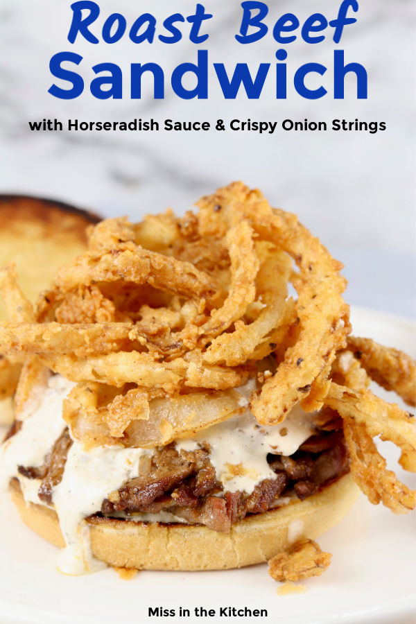 Roast Beef Sandwich with text