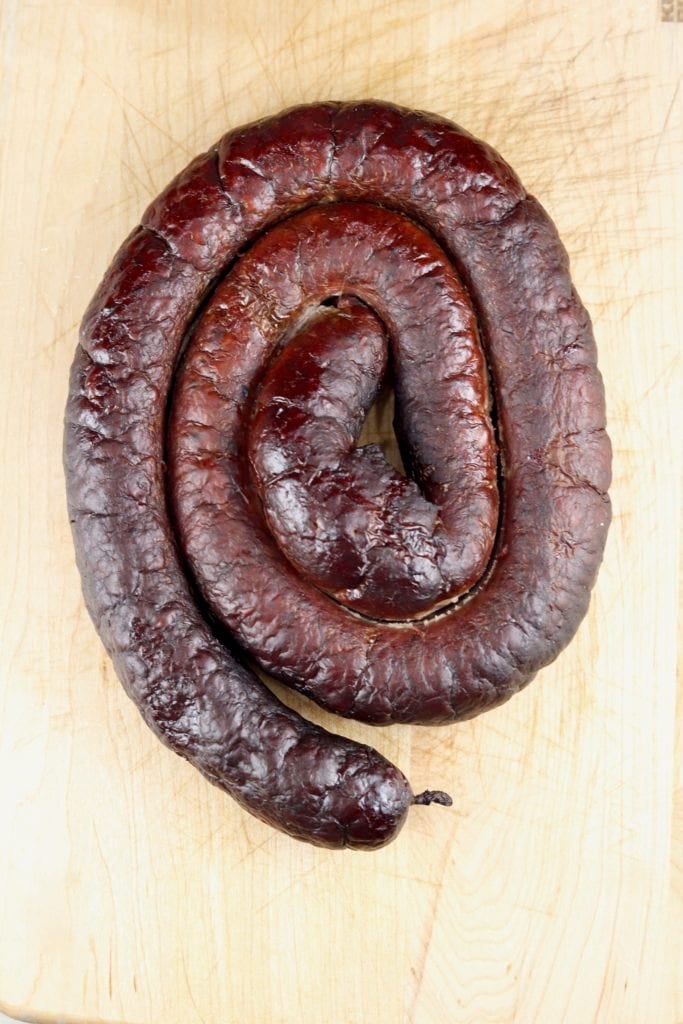 Homemade Smoked Sausage for potato soup