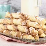 Walnut Cinnamon Twists on a platter