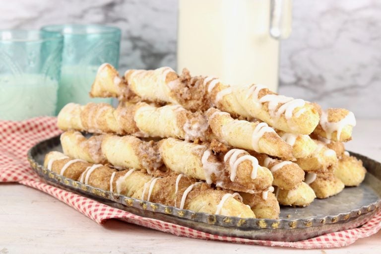 Walnut Cinnamon Twists on a platter
