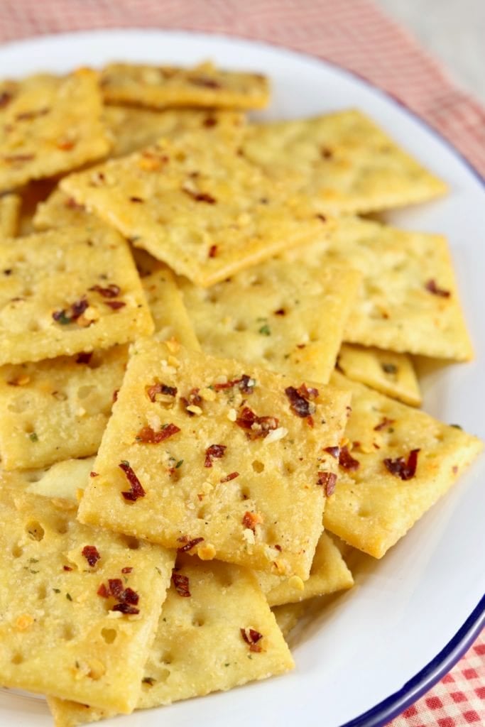 Alabama Fire Crackers are a crispy snack made with saltine crackers, spices and red pepper flakes for a spicy and delicious kick! Alabama Fire Crackers