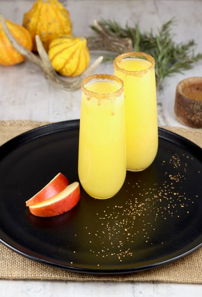 Autumn Mimosa with apple cider