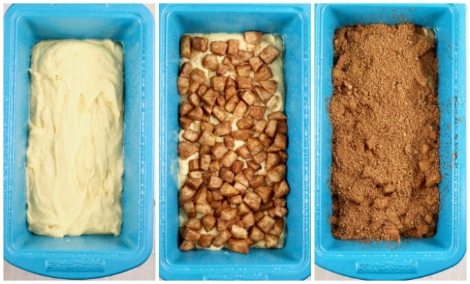 Step by step making apple fritter cake