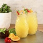 Pineapple cocktail on a tray