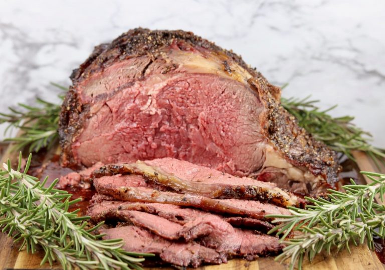 Sliced Prime Rib Roast