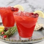 Cranberry Vodka Cocktails on a platter