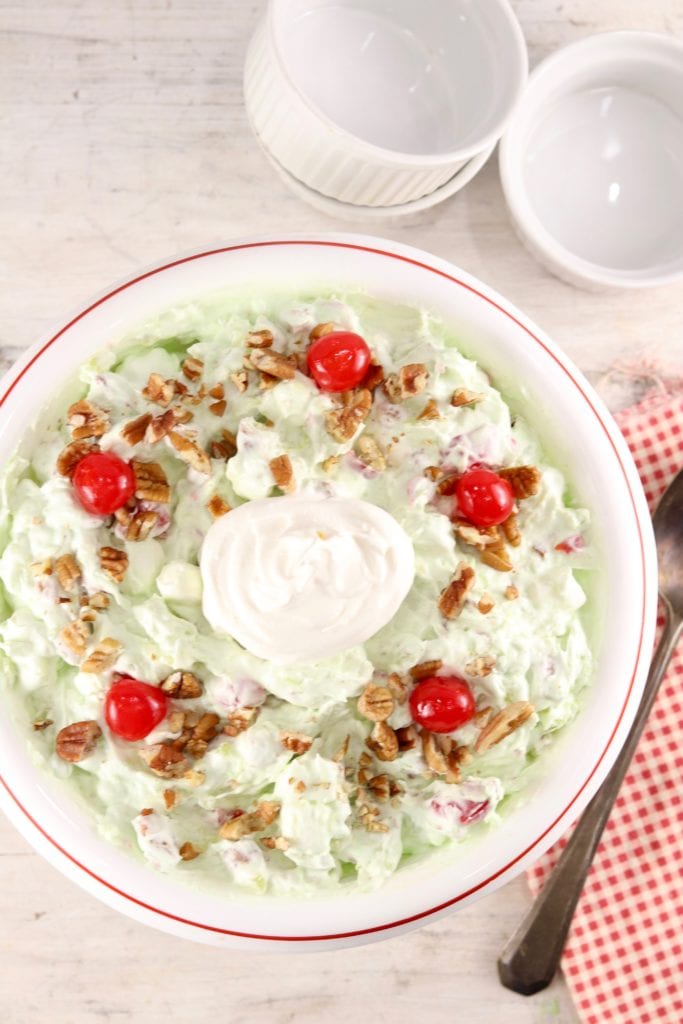 Holiday dessert pistachio fluff