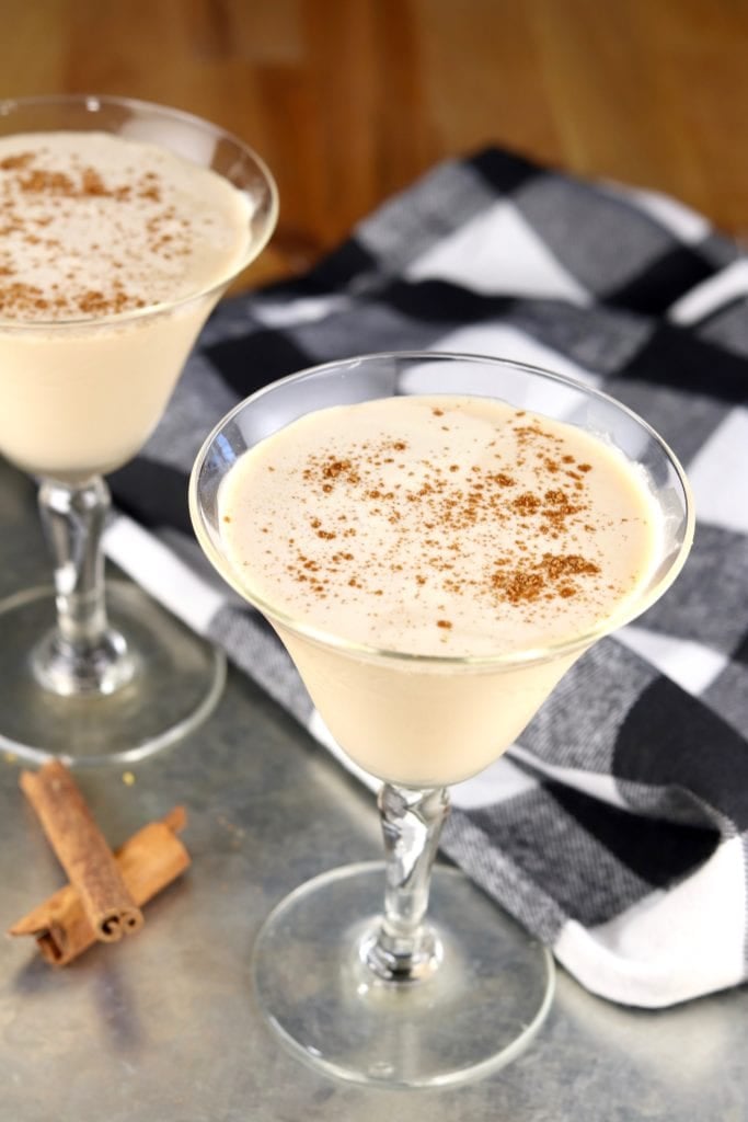 2 glasses of brandy dessert cocktail