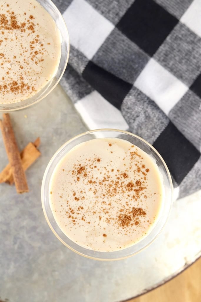 Brandy Alexander Cocktail with cinnamon