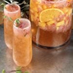 champagne punch on a platter
