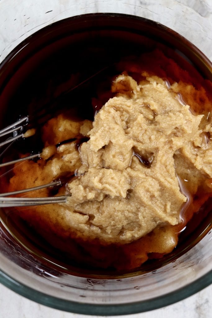 black rum and cinnamon honey butter mixture for cocktails