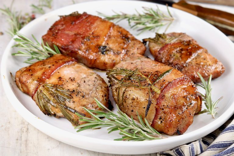 Platter of pork chops