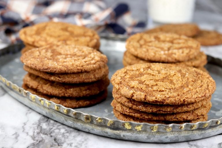Molasses Cookies on a tray