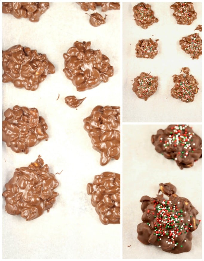 making peanut clusters