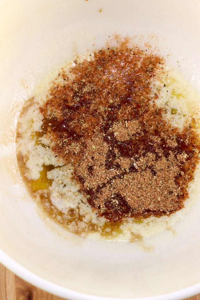 Butter and seasonings for chex mix