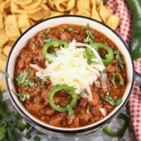 Ground Beef and bean chili