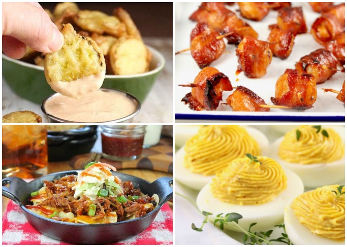 Collage of appetizers