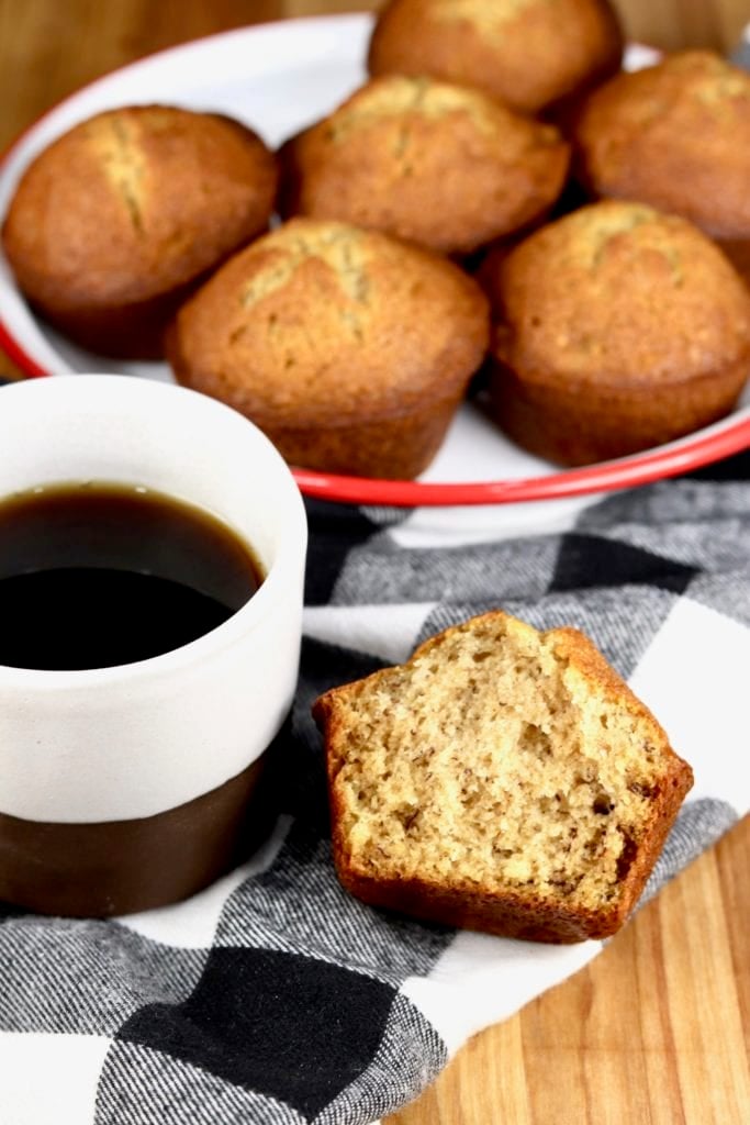Banana Muffins with coffee