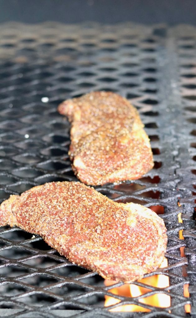 Grilling ribeye steaks