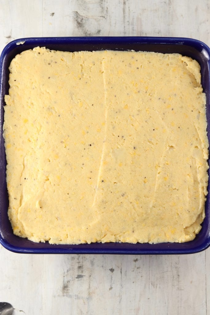 Baked Potato Casserole ready to bake