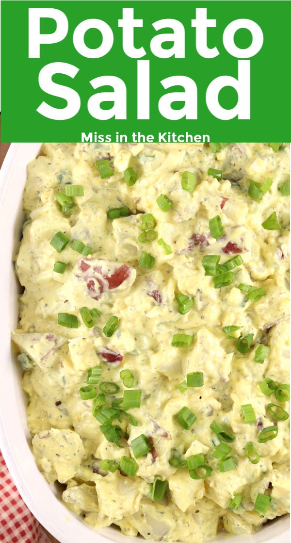 Potato Salad with eggs and green onions