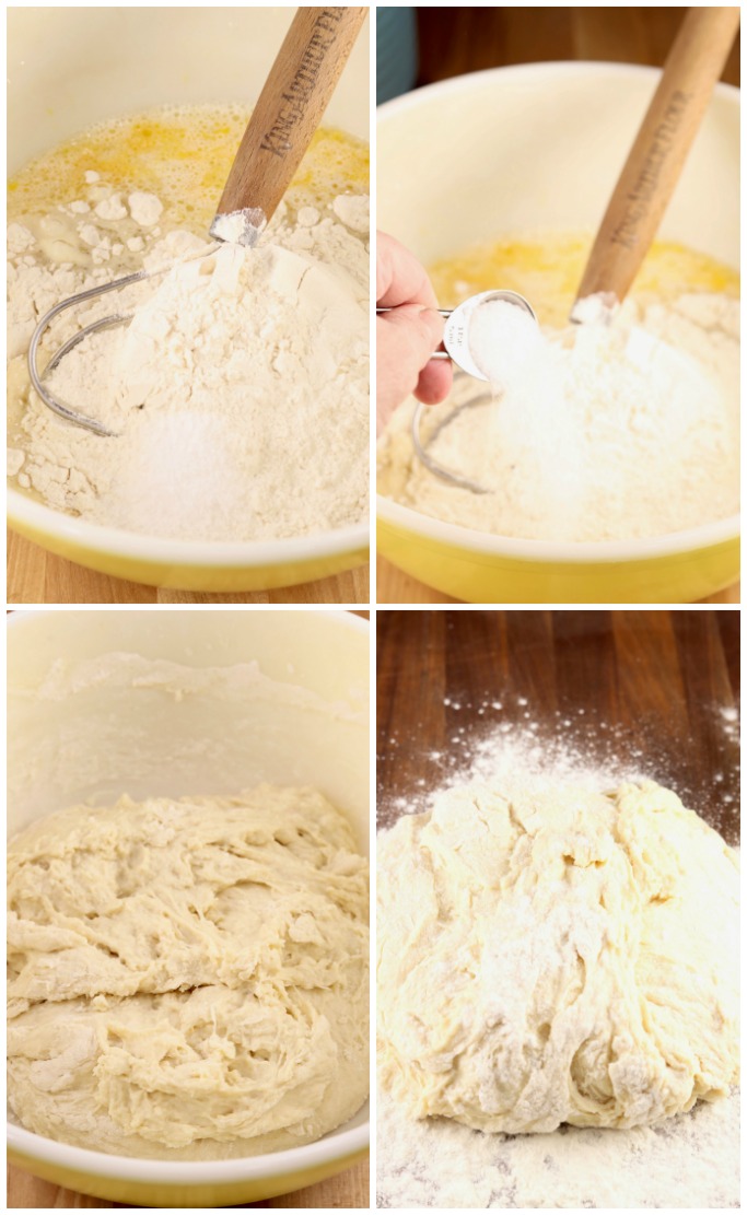 Making yeast dinner rolls