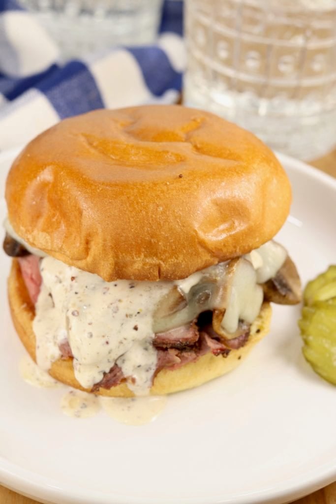 Roast Sandwiches on brioche bun