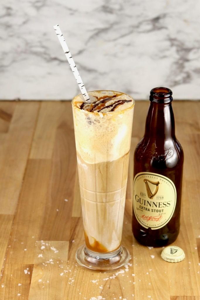 Salted Caramel Guinness Float