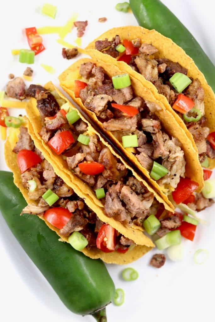 Short Rib Tacos on a platter