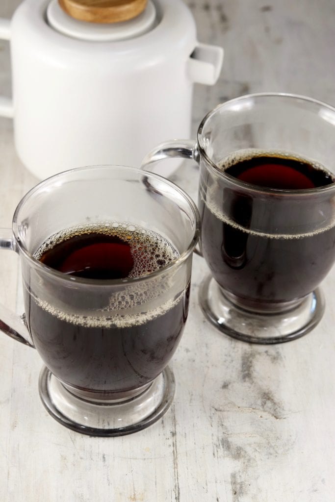 Dark brewed cofffee