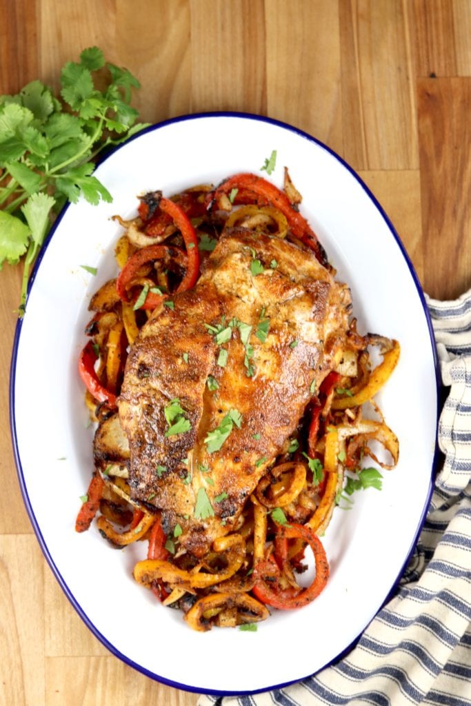 Grilled Chicken and Fajita vegetables